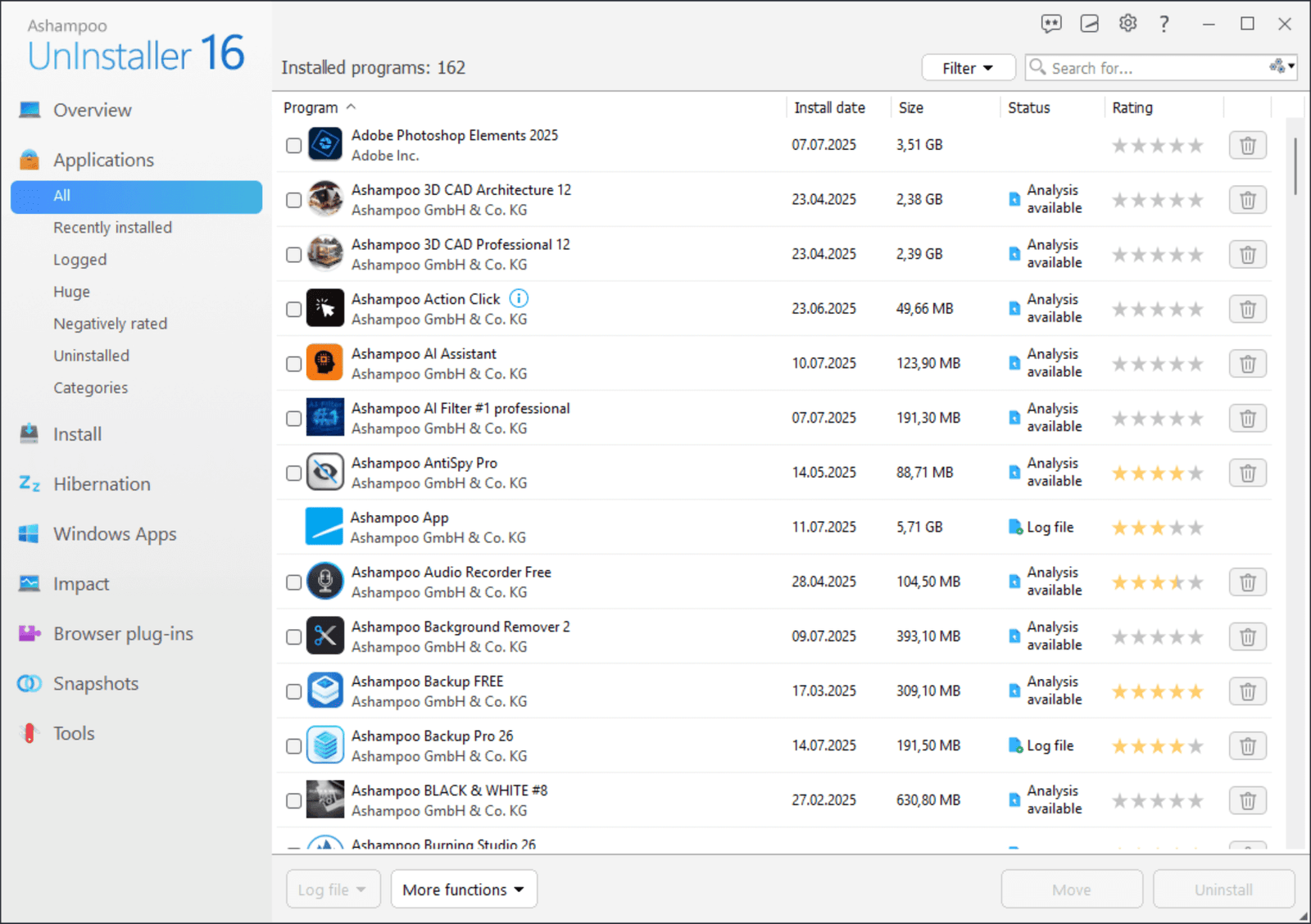 ashampoo® uninstaller 15 ashampoo® uninstaller 15